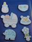 Preview: bieco Sticker mit BABYMOTIVEN  -blau-